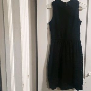 Black midi dress